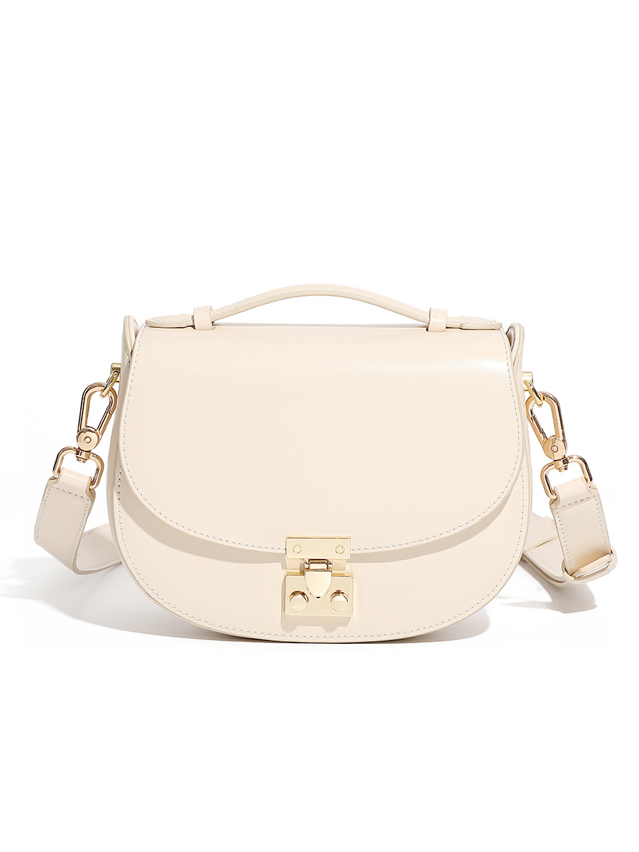 2026 New Arrival Half-Moon Genuine Leather Bag - Versatile Shoulder & Saddle Handbag - Thumbnail 7