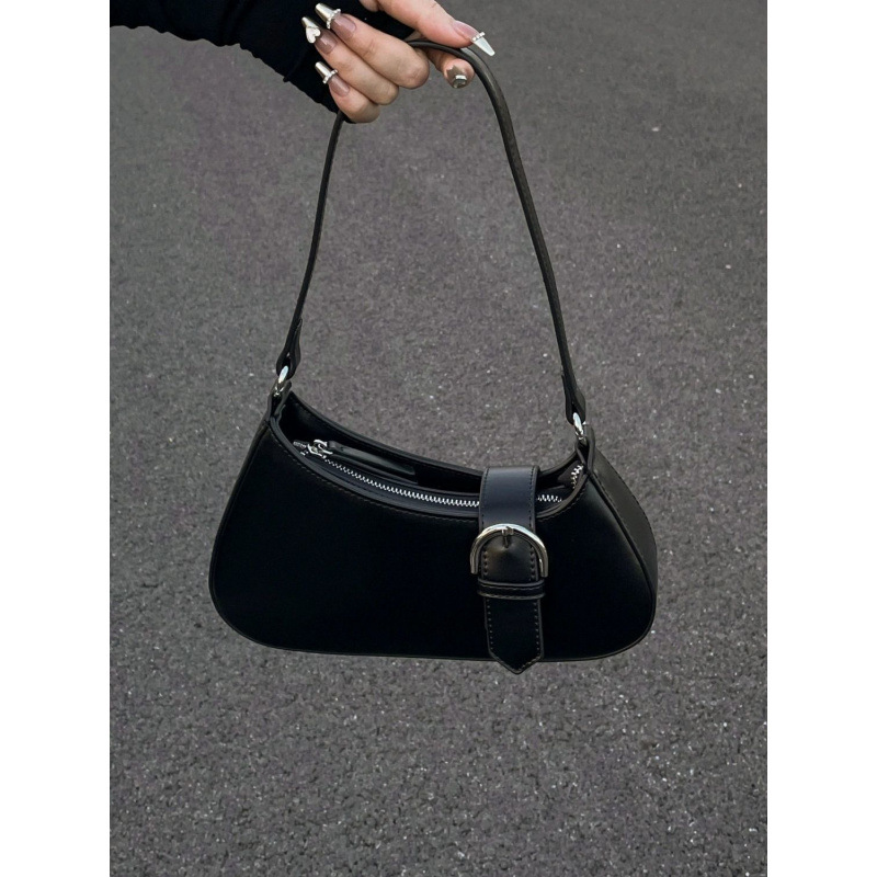 Niche Design 2024 New Underarm Bag - Japanese Style Y2K Baguette Shoulder Bag - Thumbnail 3