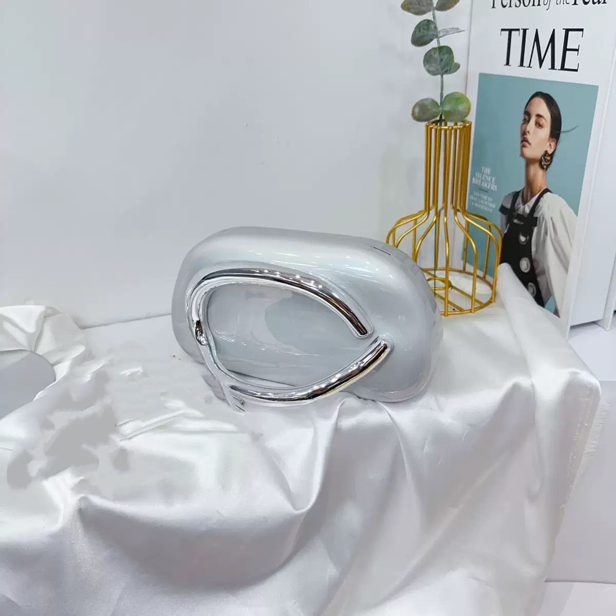 New Evening Bag with Acrylic Handle - Women's Crossbody & Shoulder Handbag - Thumbnail 24