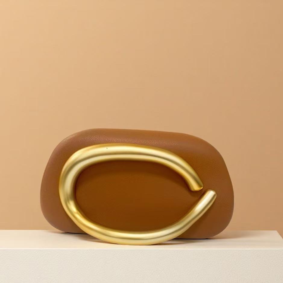 New Evening Bag with Acrylic Handle - Women's Crossbody & Shoulder Handbag - Thumbnail 17