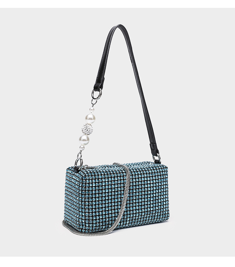 Rhinestone Evening Clutch Bag, Sparkling Crossbody & Handbag for Women - Thumbnail 7