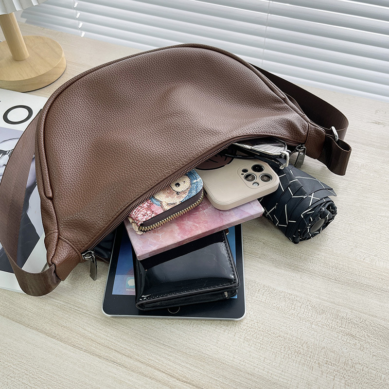 Niche Design Baguette Bag - Minimalist Casual Shoulder & Crossbody Bag for Women - Thumbnail 4