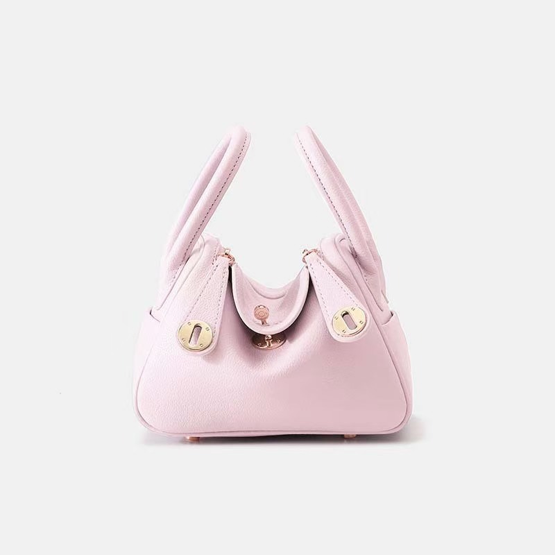 Large Top Grain Leather Lindy Bag - Fashionable Pillow Bag, Commuter Shoulder & Handbag for Women - Thumbnail 14