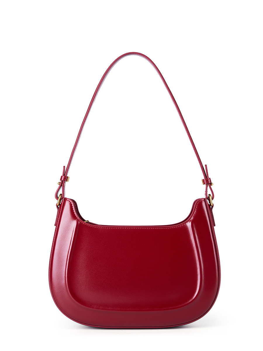 Vintage Saddle Bag Red Wedding Bag 2026 - Genuine Leather Women's Shoulder & Crossbody Fashion Commuter Handbag - Thumbnail 8