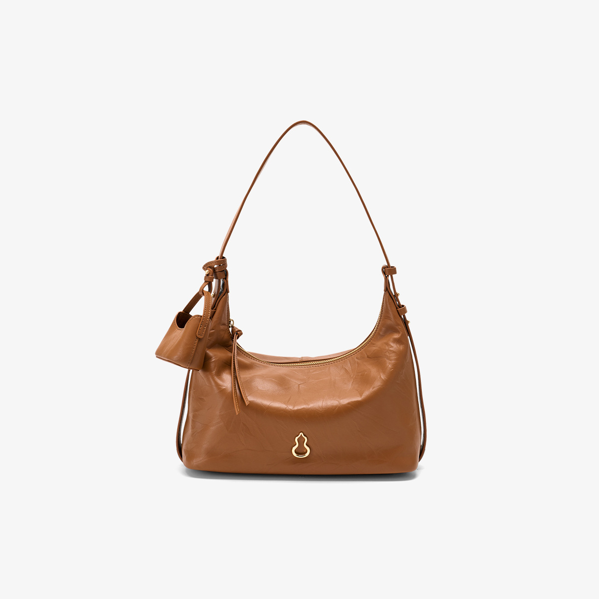 BAMPO Jin Yuan HOBO Bag, First Layer Cowhide Underarm Bag, New Texture Shoulder & Crossbody Bag - Thumbnail 8