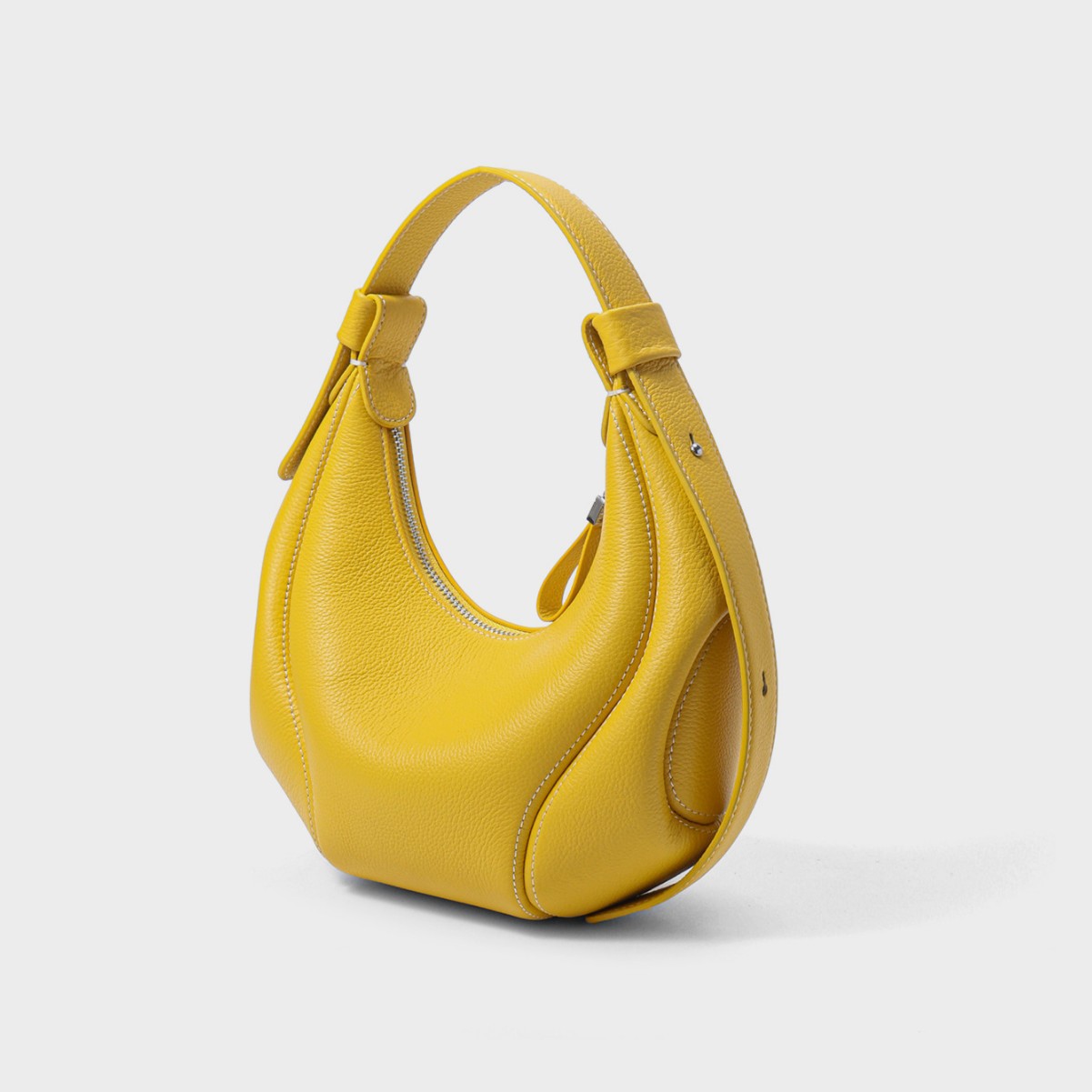 Fashionable Hobo Shoulder Bag 2026 Summer Top Grain Cowhide Crescent Bag Commuter Genuine Leather Crossbody Bag - Thumbnail 5