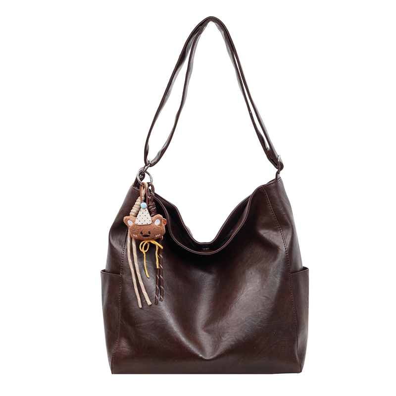 Minimalist Large Capacity Women's Bag 2026 New Fashion Versatile Casual Shoulder Bag Student Commuter Crossbody Tote Bag - Thumbnail 2