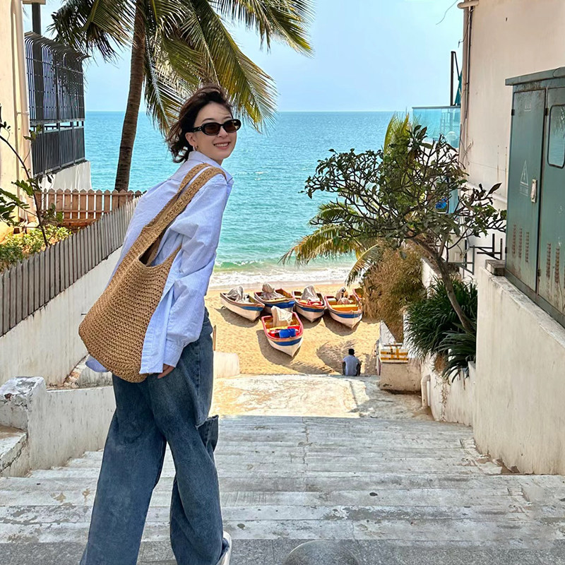 Canvas Woven Bag for Resort