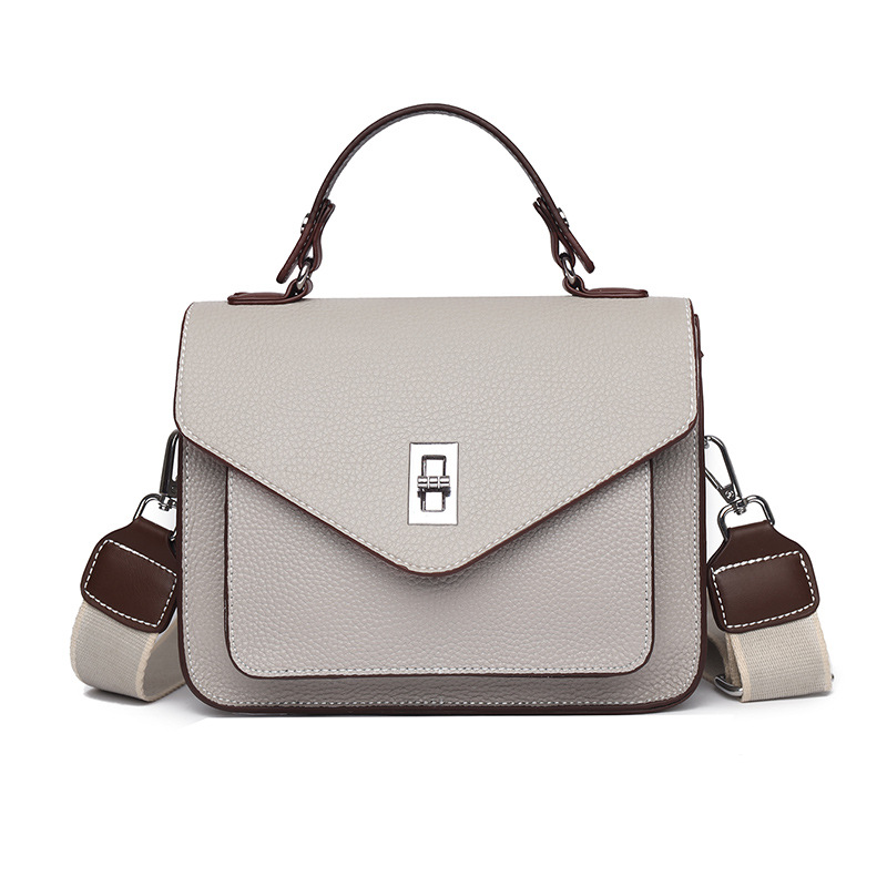 Elegant Genuine Leather Women's Handbag - Versatile French Style Crossbody Messenger Bag - Thumbnail 5