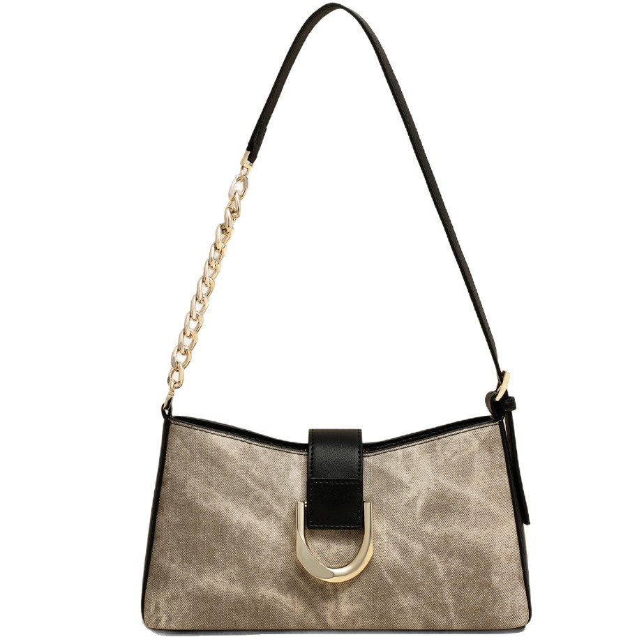 2026 Summer New Luxury Genuine Leather Shoulder Bag - French Style Underarm Crossbody Bag - Thumbnail 5