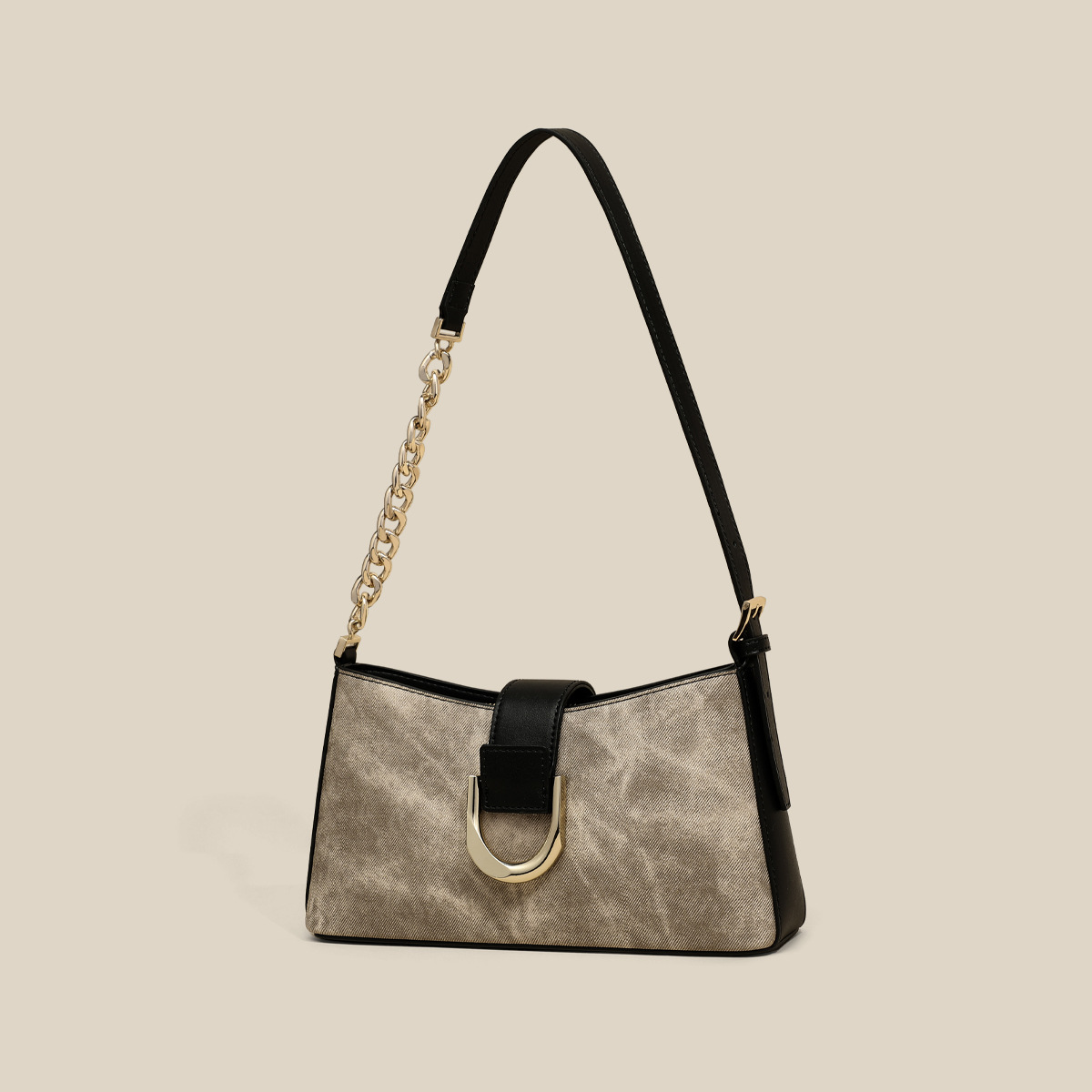 2026 Summer New Luxury Genuine Leather Shoulder Bag - French Style Underarm Crossbody Bag - Thumbnail 2