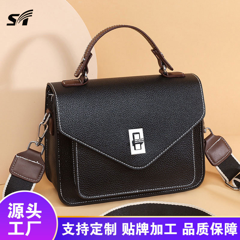 Genuine Leather Messenger Bag for Work